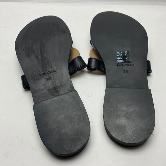 & OTHER STORIES Leather Knot Detail Sandals in Black Size 7 - Picture 7 of 7